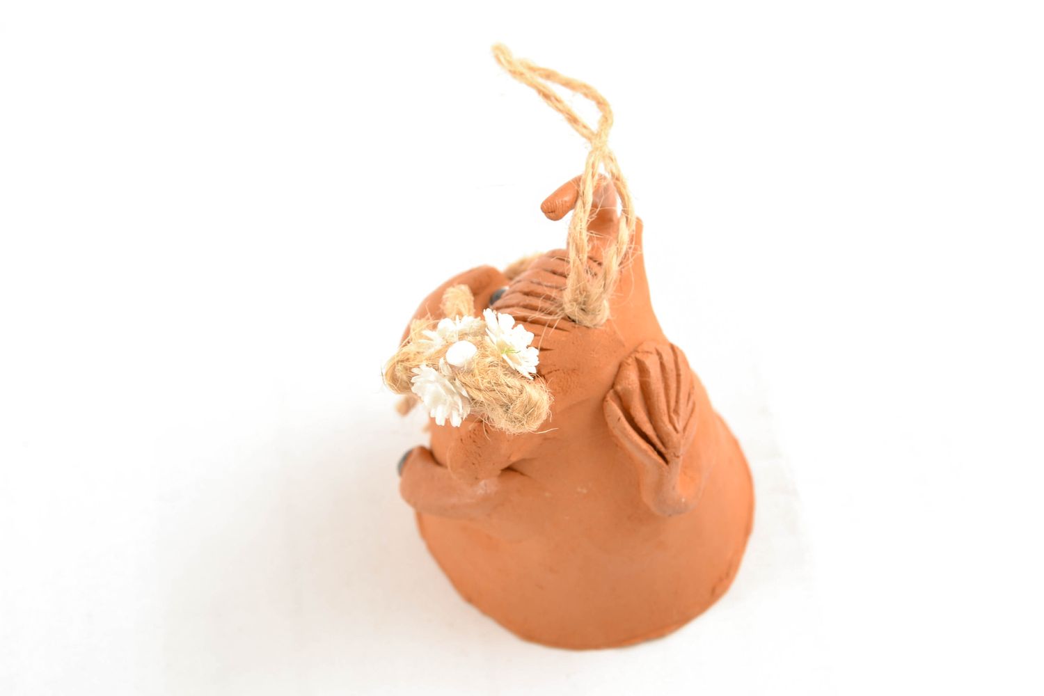 Handmade Glöckchen aus Keramik Bullenkalb  foto 5