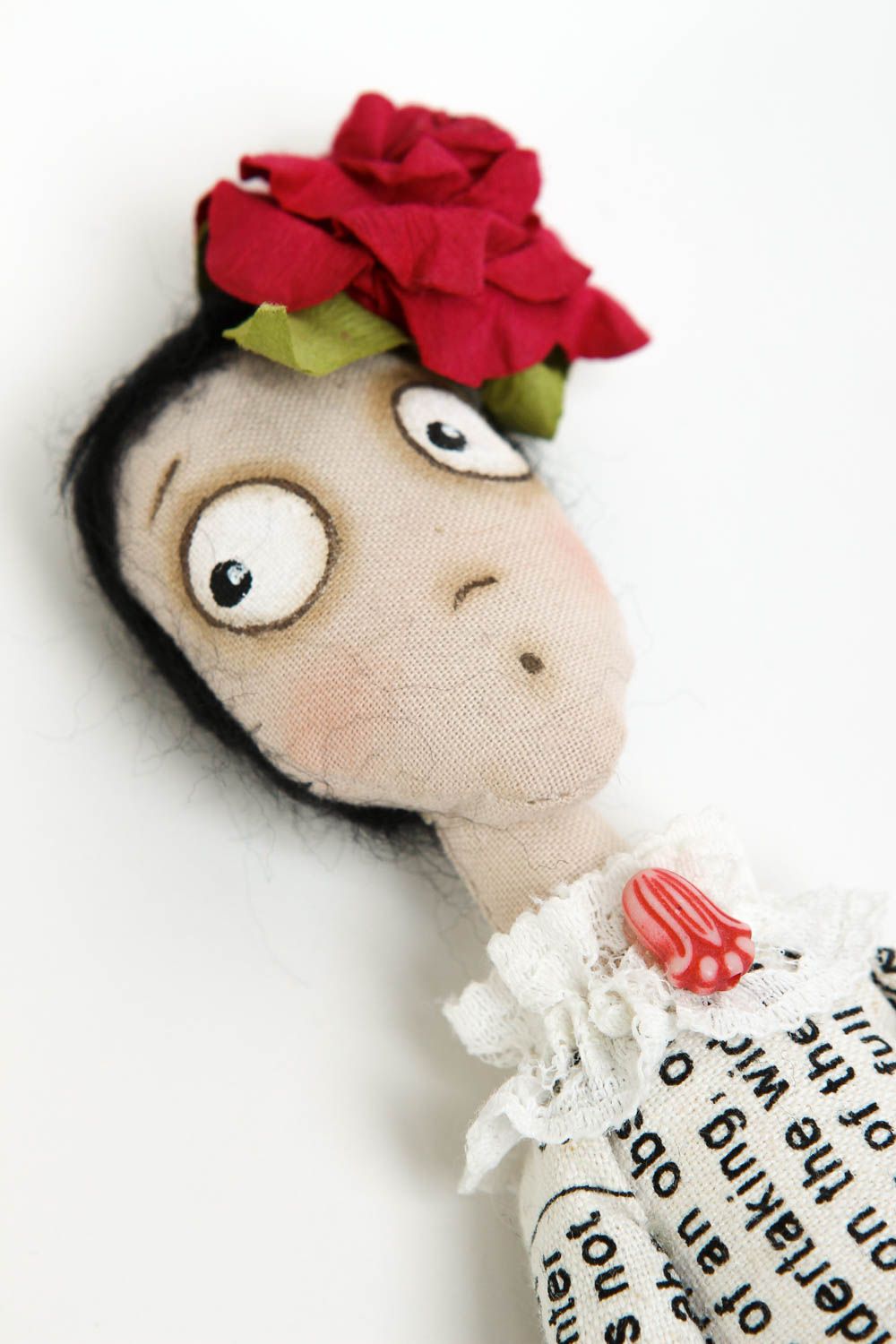 Кукла ручной работы кукла из ткани хлопковой авторская кукла для декора дома фото 2