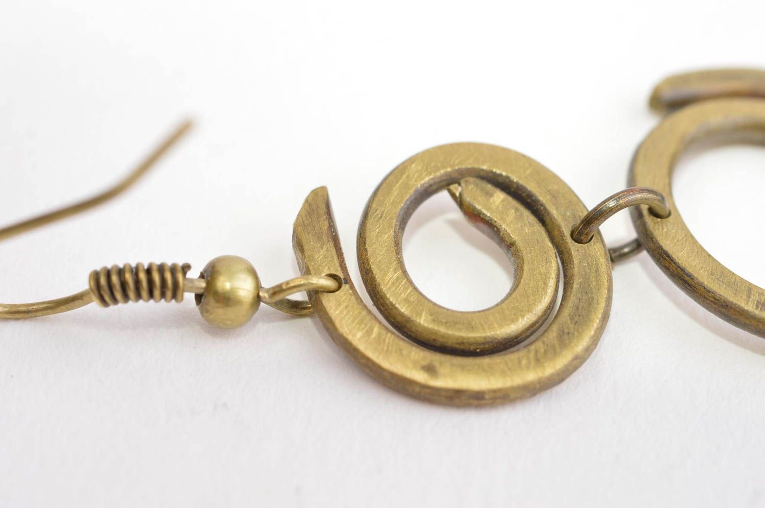 Ohrringe für Damen Metall Ohrringe Handmade Ohrringe Accessoire für Frauen lang foto 5