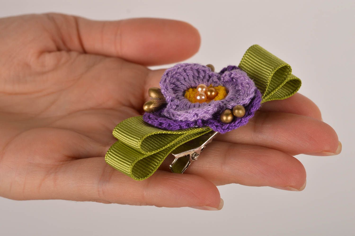 Schmuck Brosche handmade Designer Schmuck Haarspange Blume Accessoire für Frauen foto 3