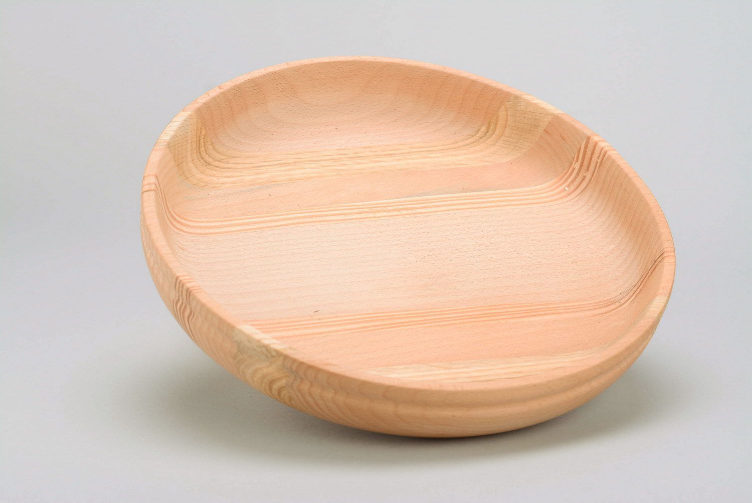 Деревянная тарелка для сухих продуктов фото 2