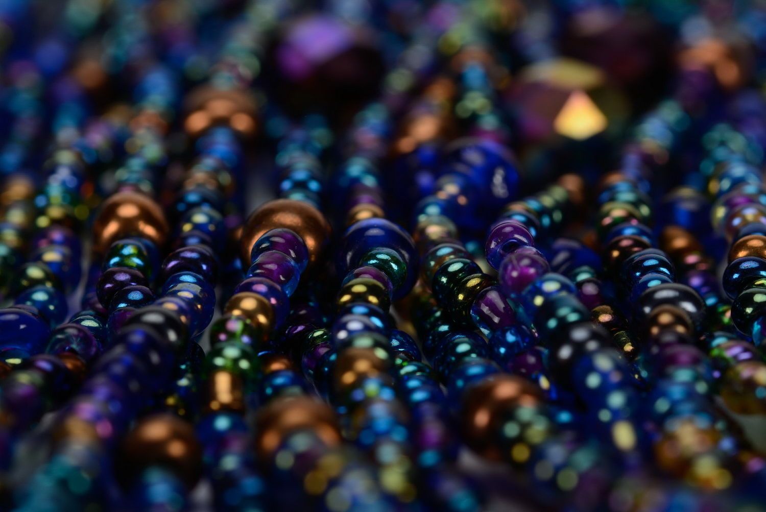 Collier en cristal tchèque et perles de verre photo 5