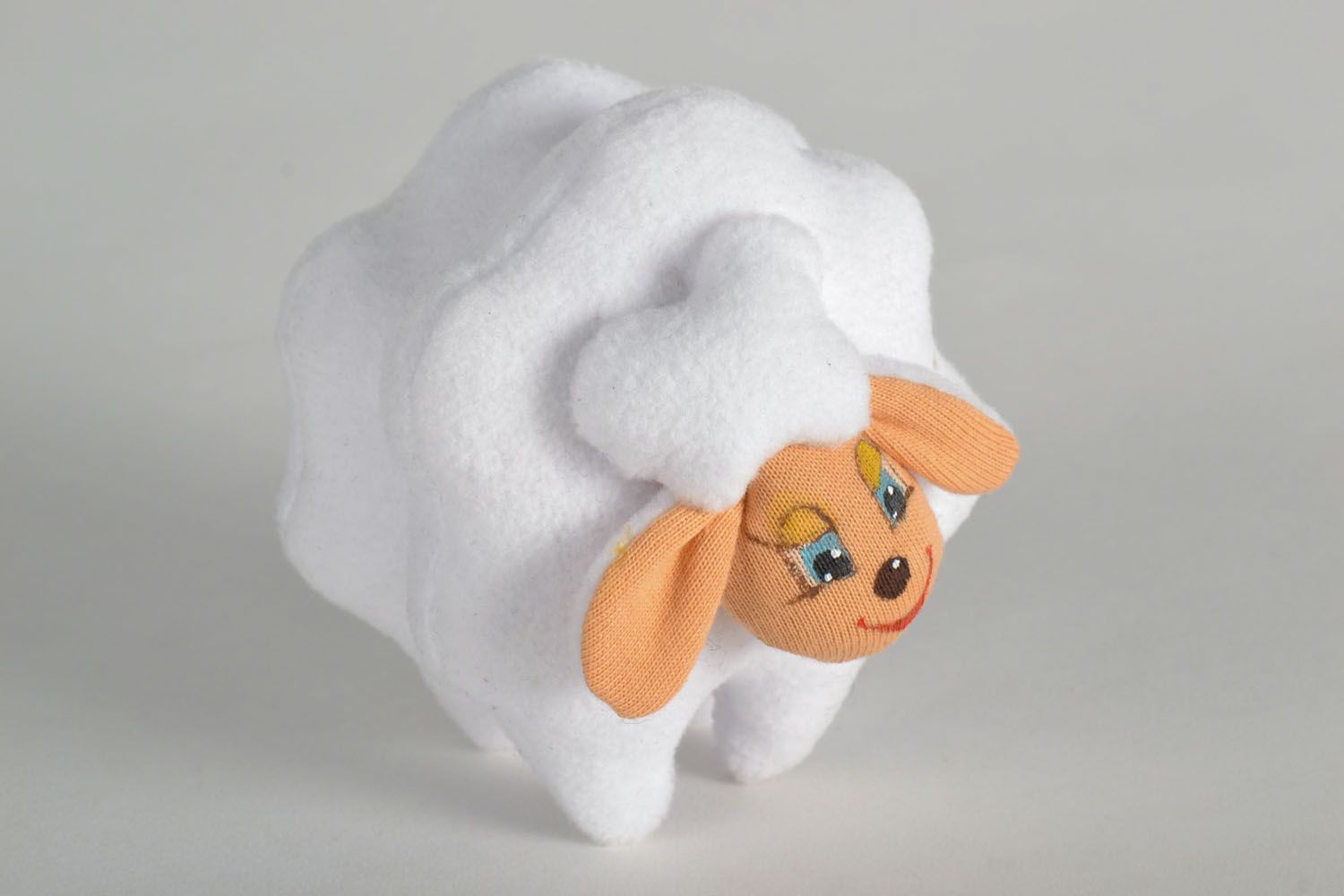 Homemade soft toy White Sheep photo 2
