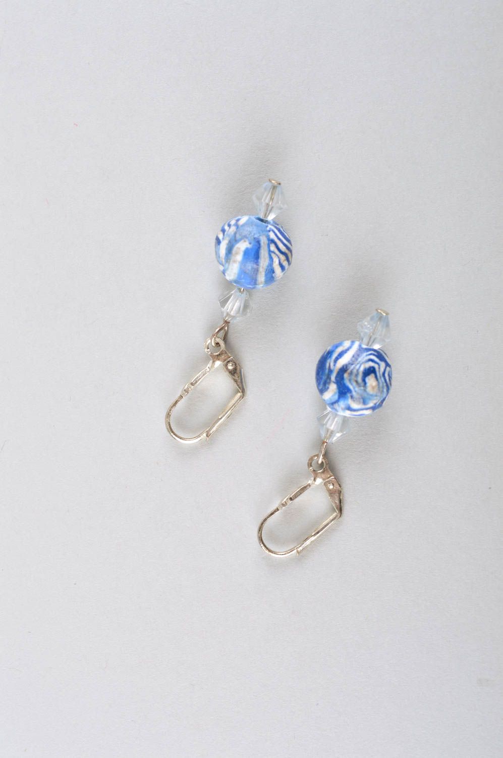 Handmade jewelry set wrist bracelet dangling earrings unique keychain gift ideas photo 5