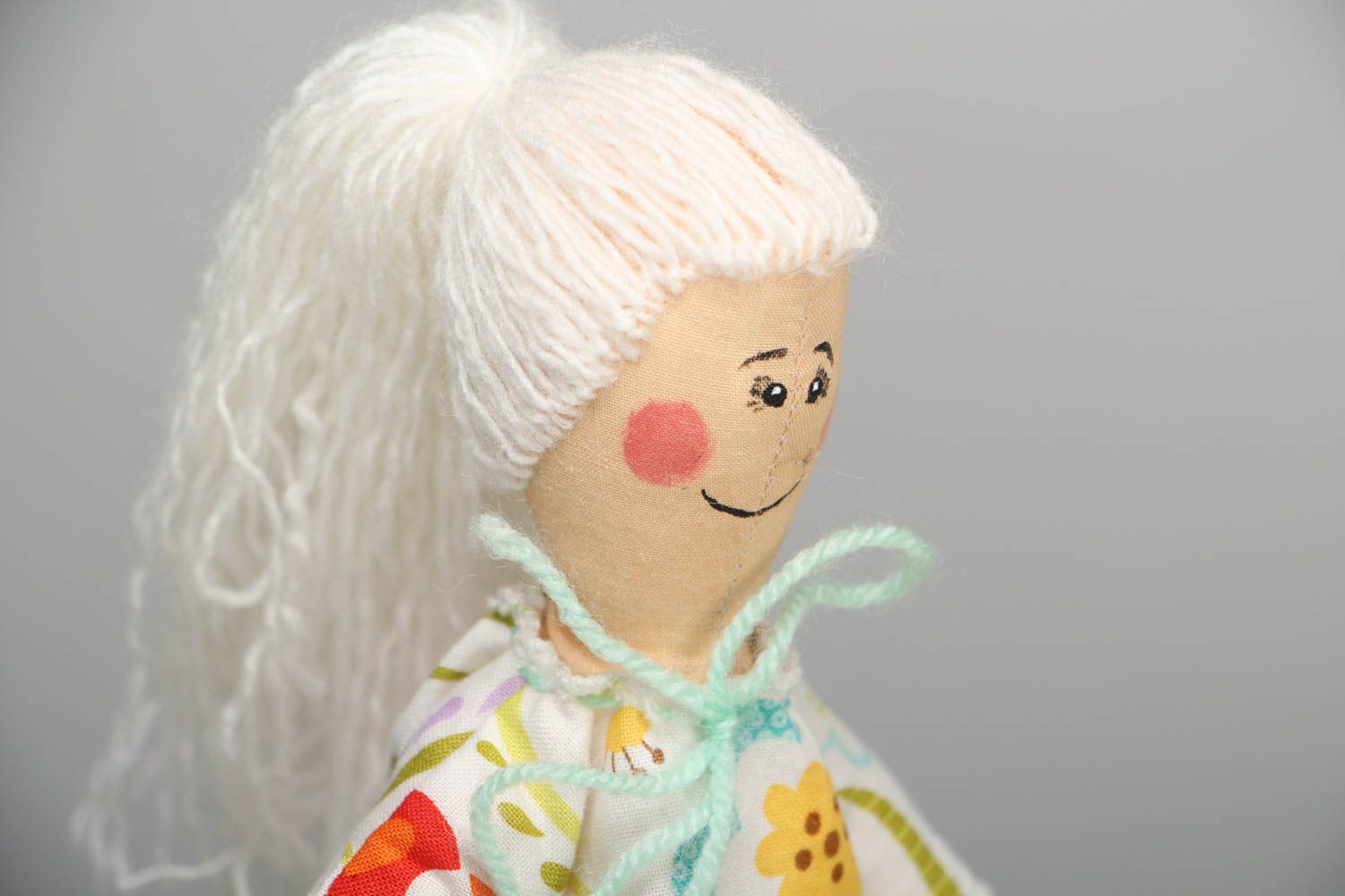 Тканевая кукла ручной работы из бязи Беременная фото 2