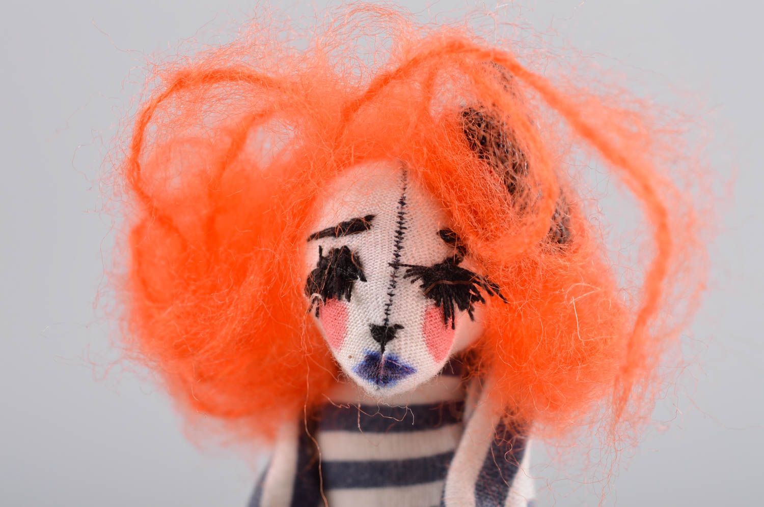 Авторская кукла игрушка ручной работы дизайнерская кукла тектсильная необычная фото 5
