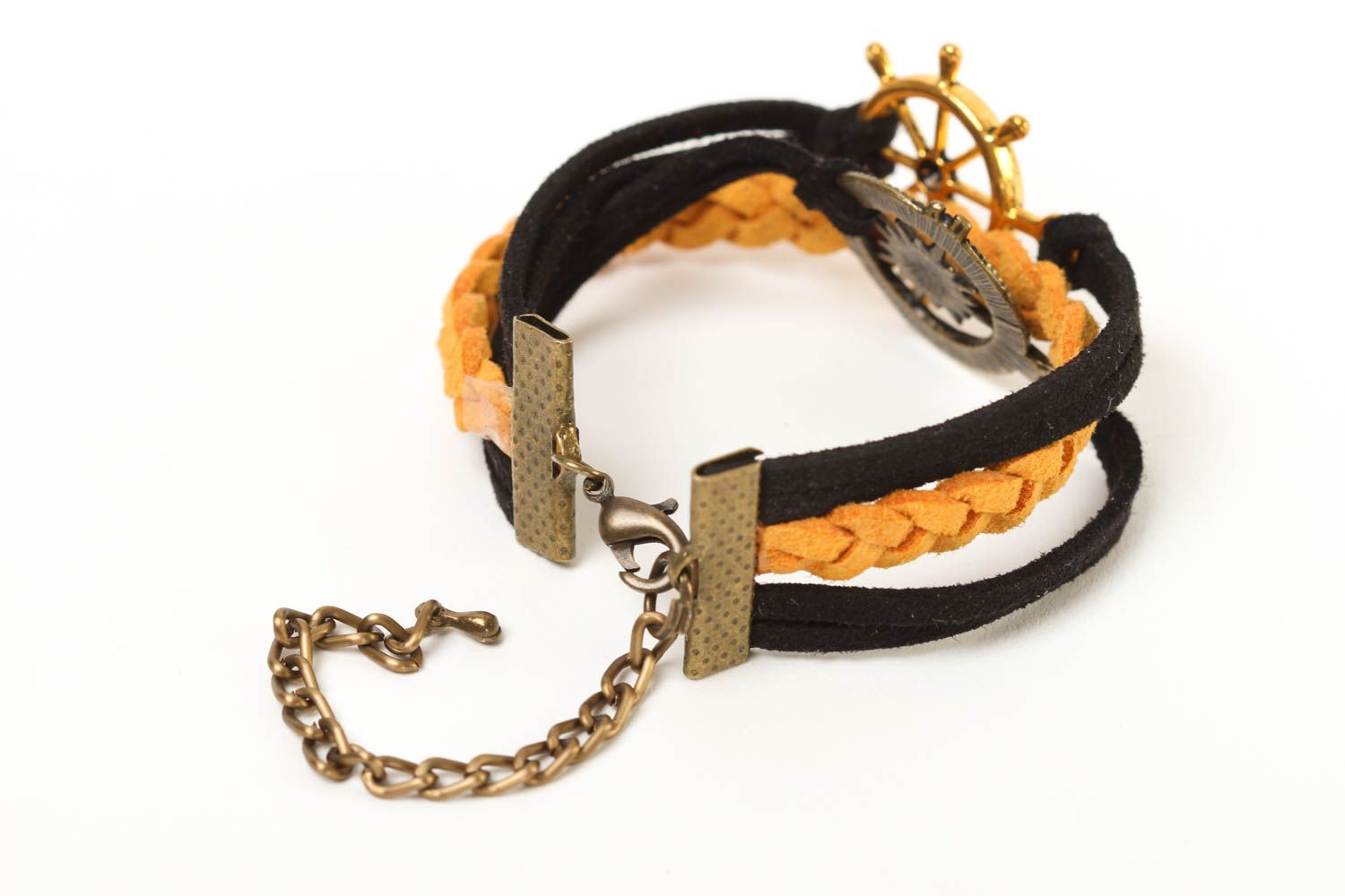 Bracelet design marin Bijou fait main multirang cuir daim Cadeau pour femme photo 4