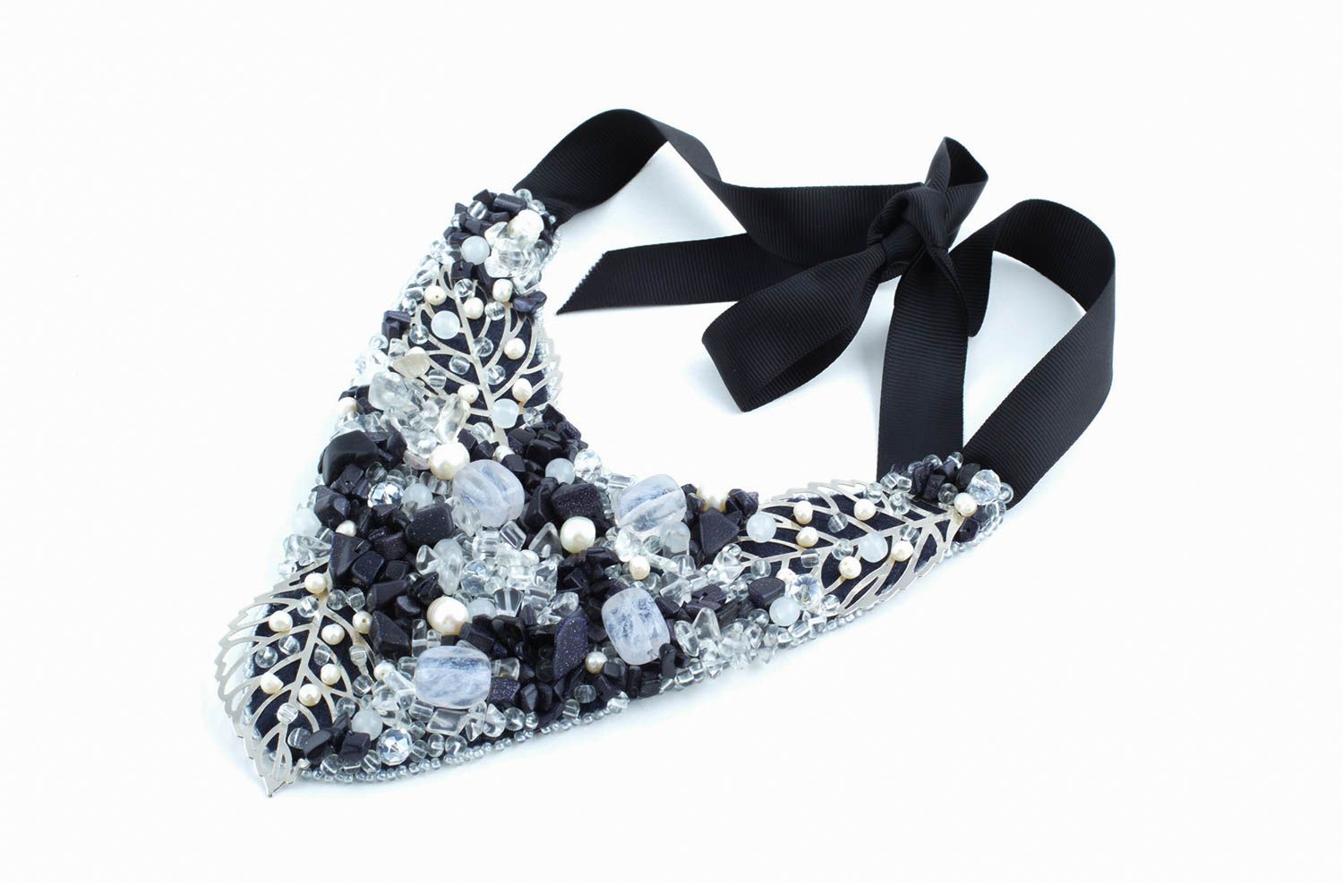Perlen Schmuck handmade Modeschmuck Halskette Geschenk für Frauen mit Aventurin foto 5