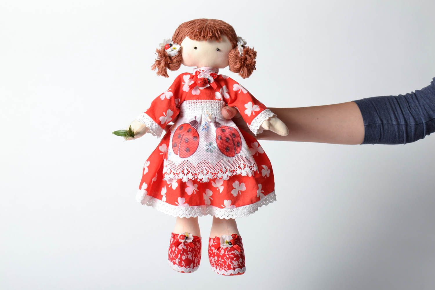 Кукла текстильная Бусинка  фото 5