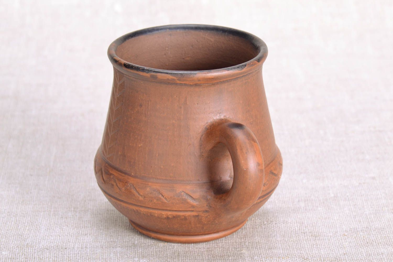 Homemade clay mug photo 4