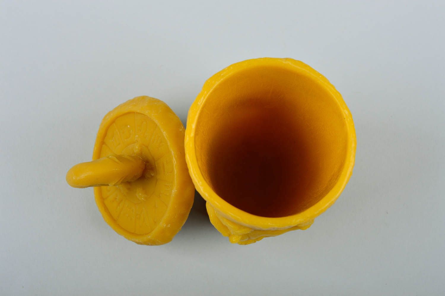 Vaso original hecho a mano utensilio de cocina regalo artesanal de cera de abeja foto 10