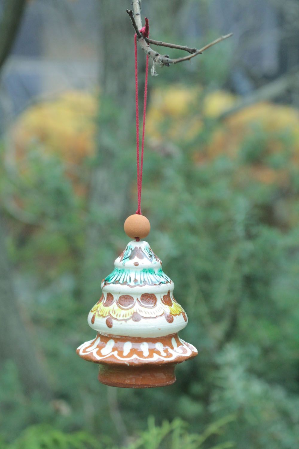Painted ceramic bell photo 1