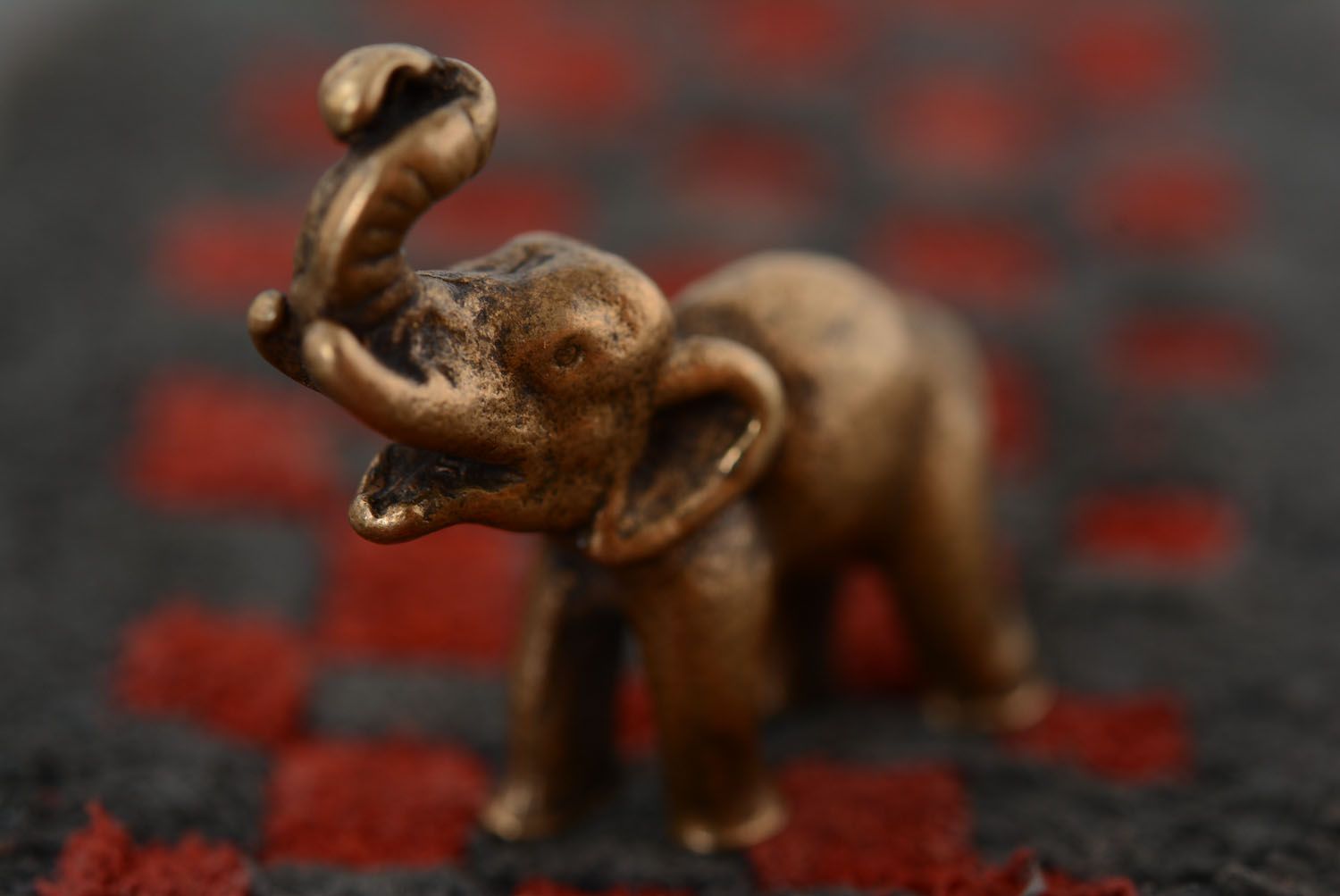 Statuette aus Bronze Elefant foto 4