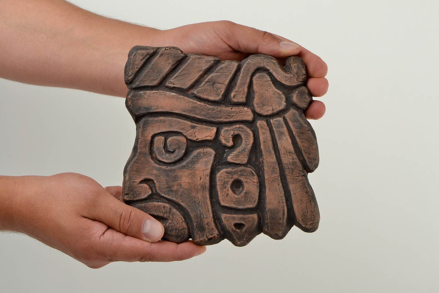 Untersetzer Keramik handgemacht Geschenk für Frau modern Geschirr aus Ton foto 2