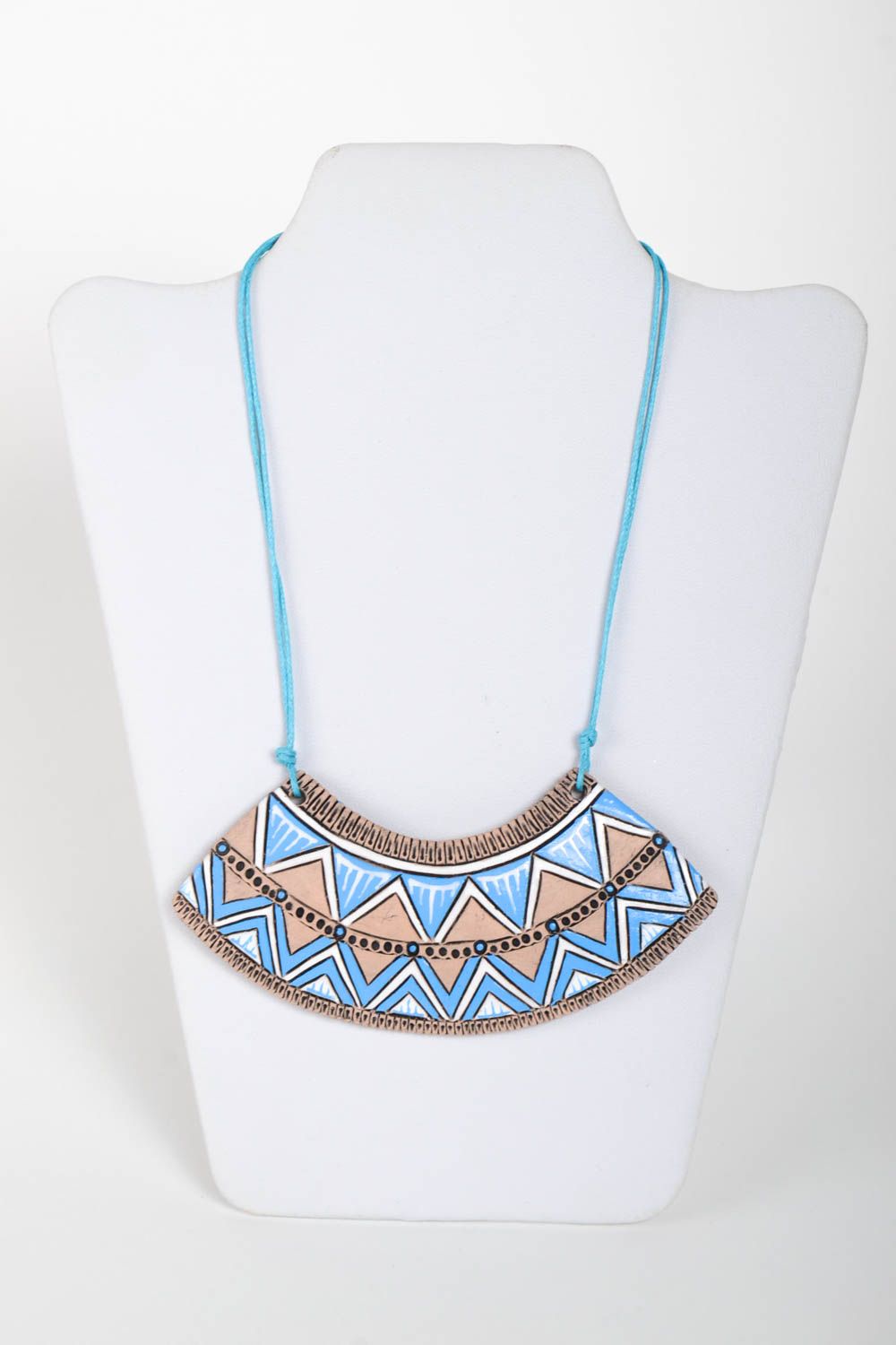 Neck accessory designer women pendant massive necklace ethnic style gift photo 2