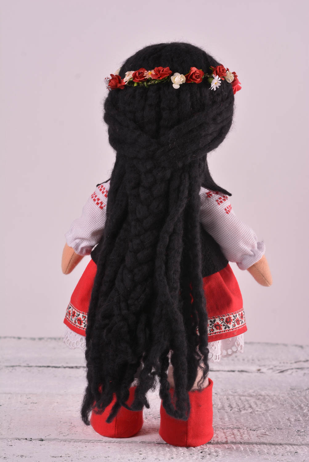 Кукла ручной работы кукла из ткани мягкая кукла в этническом наряде красивая фото 3