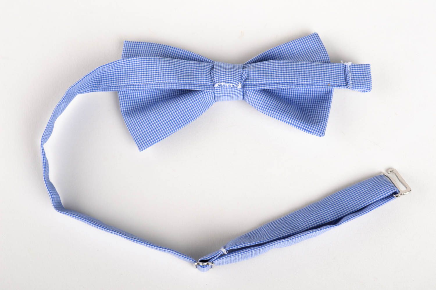 Handmade accessories for men stylish cute bow tie unusual blue bow tie photo 2