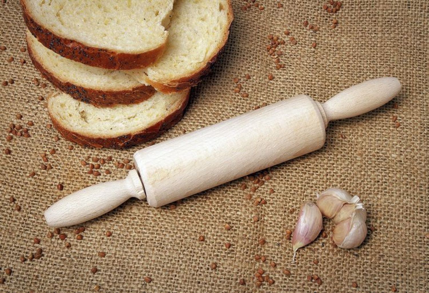 Wooden wide rolling pin  photo 1