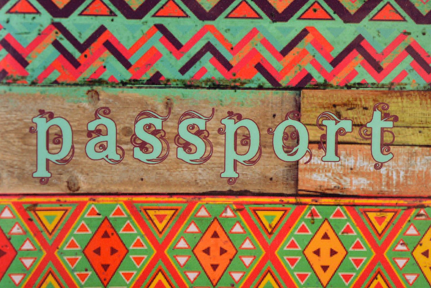 Reisepass Cover handmade Pass Schutzhülle Ausweis Schutzhülle Geschenk Ideen foto 3