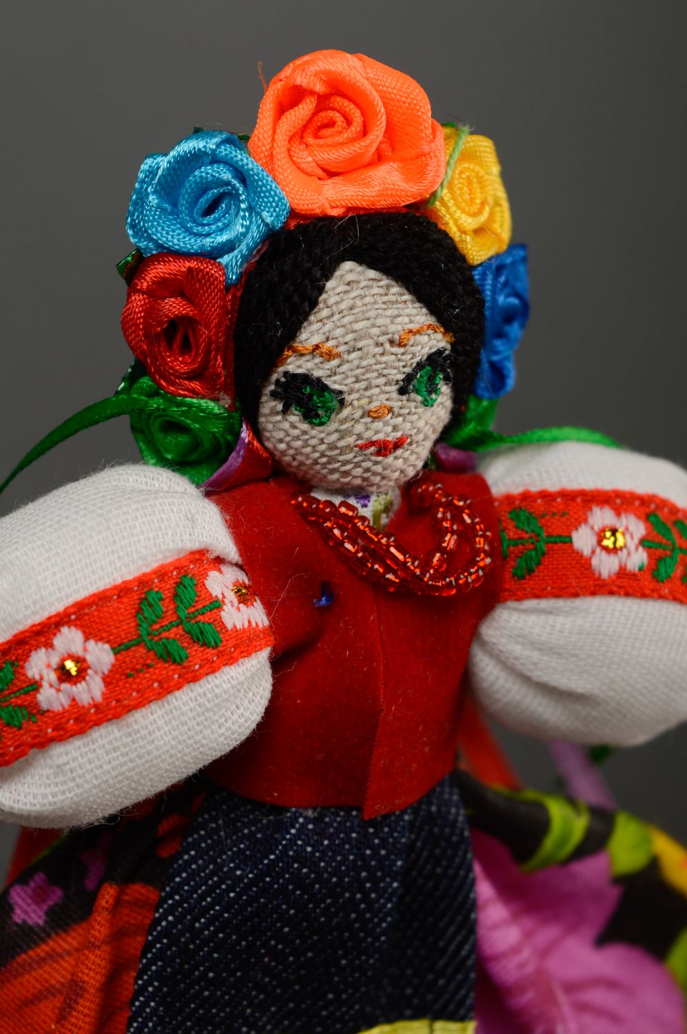 Handmade designer fabric doll Ukrainian Girl photo 2