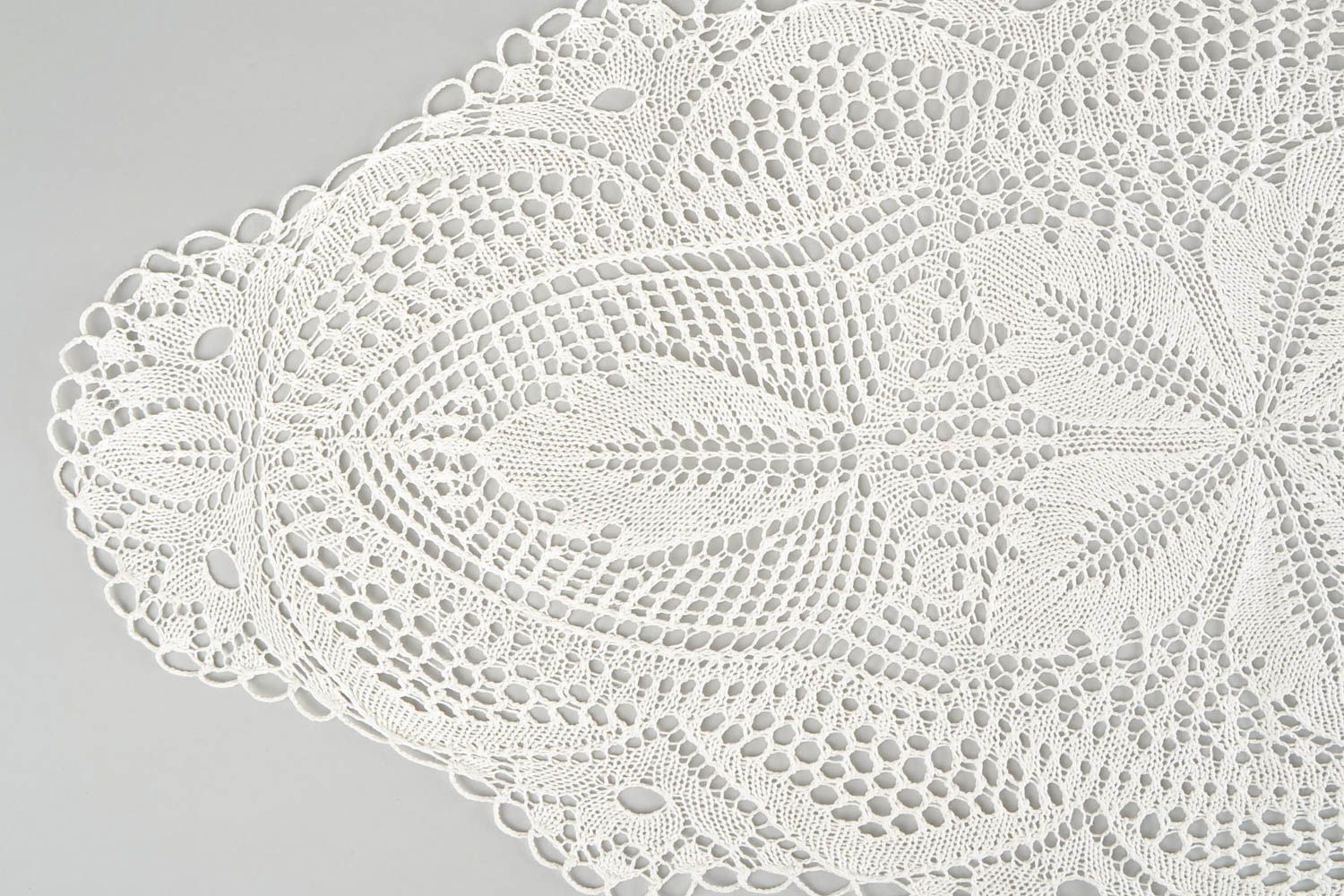 Knitted napkin handmade decorative lace napkin for coffee table interior ideas photo 4