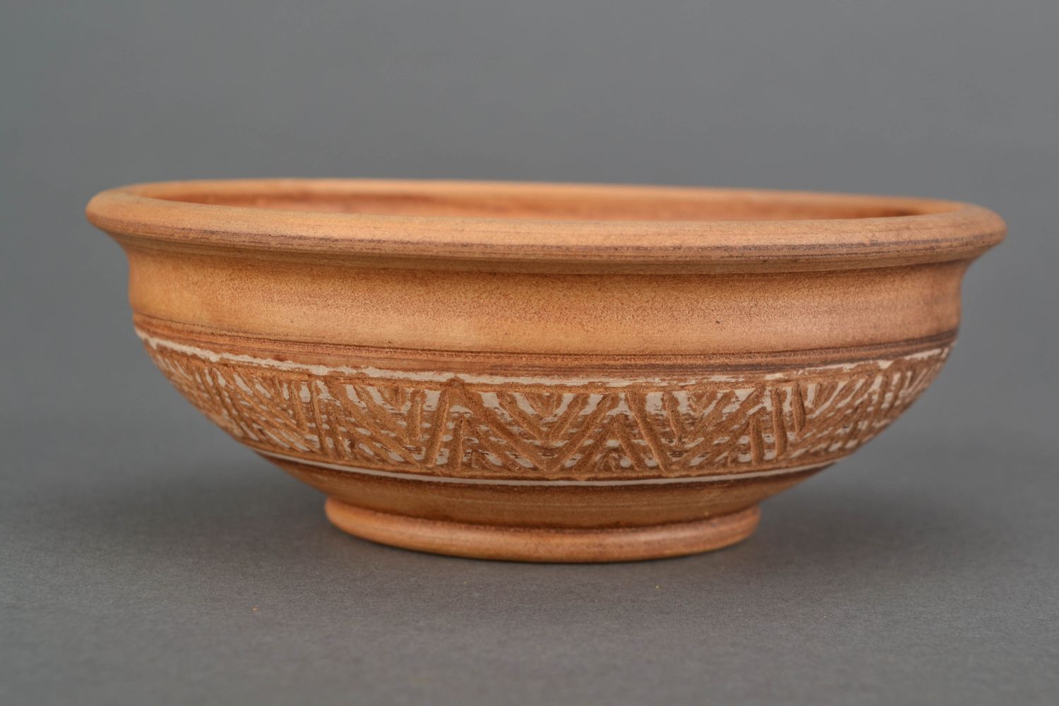 Handmade ceramic bowl 1 l photo 1