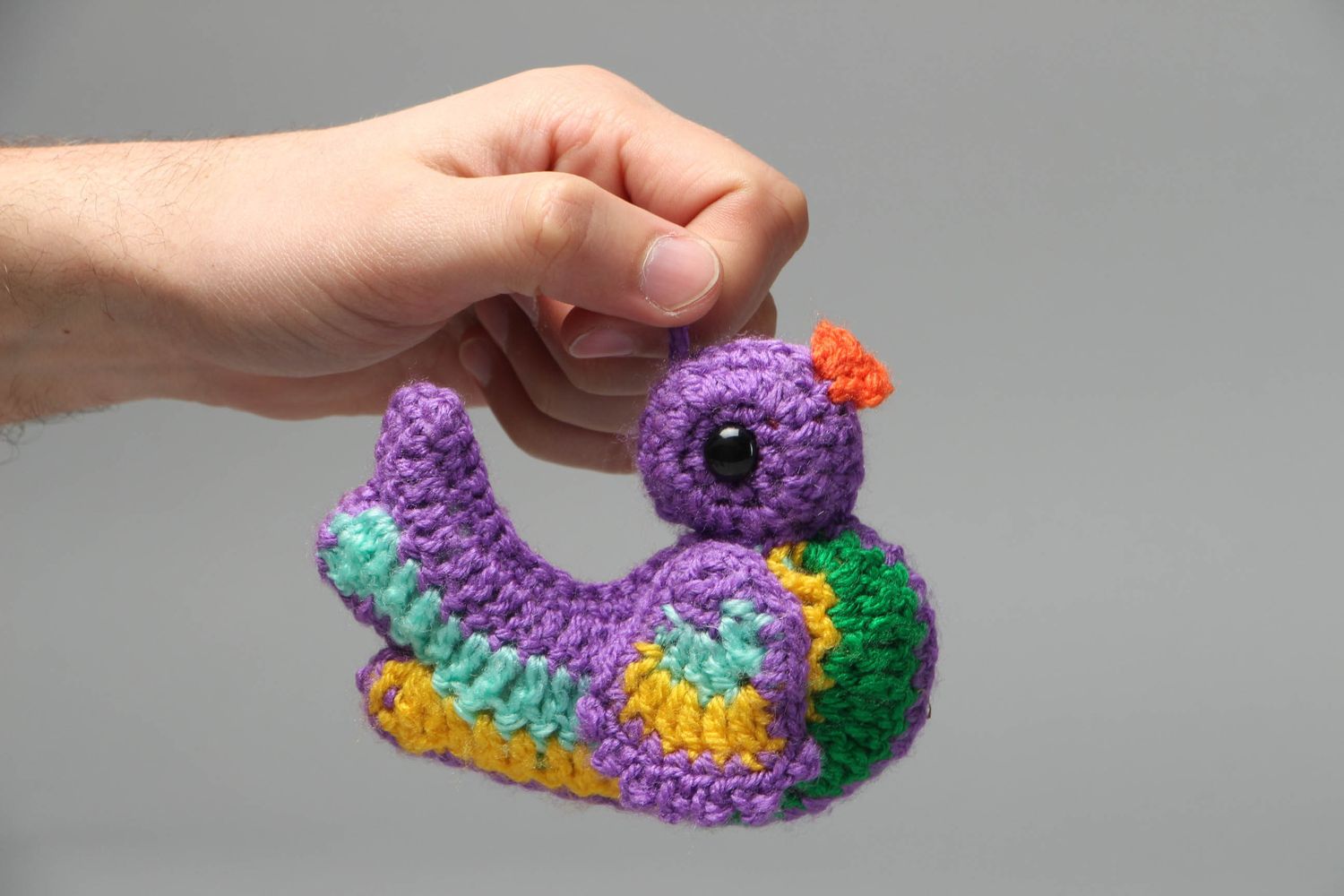 Peluche artisanale tricotée fait main Oiseau photo 4