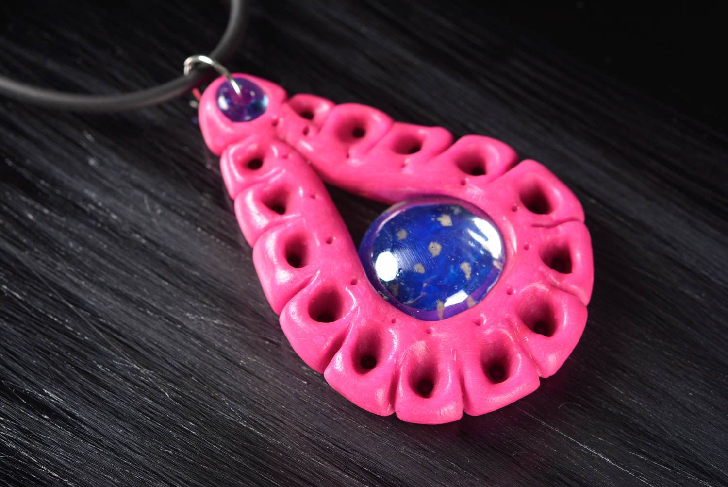 Beautiful handmade plastic pendant design polymer clay ideas gifts for her photo 1