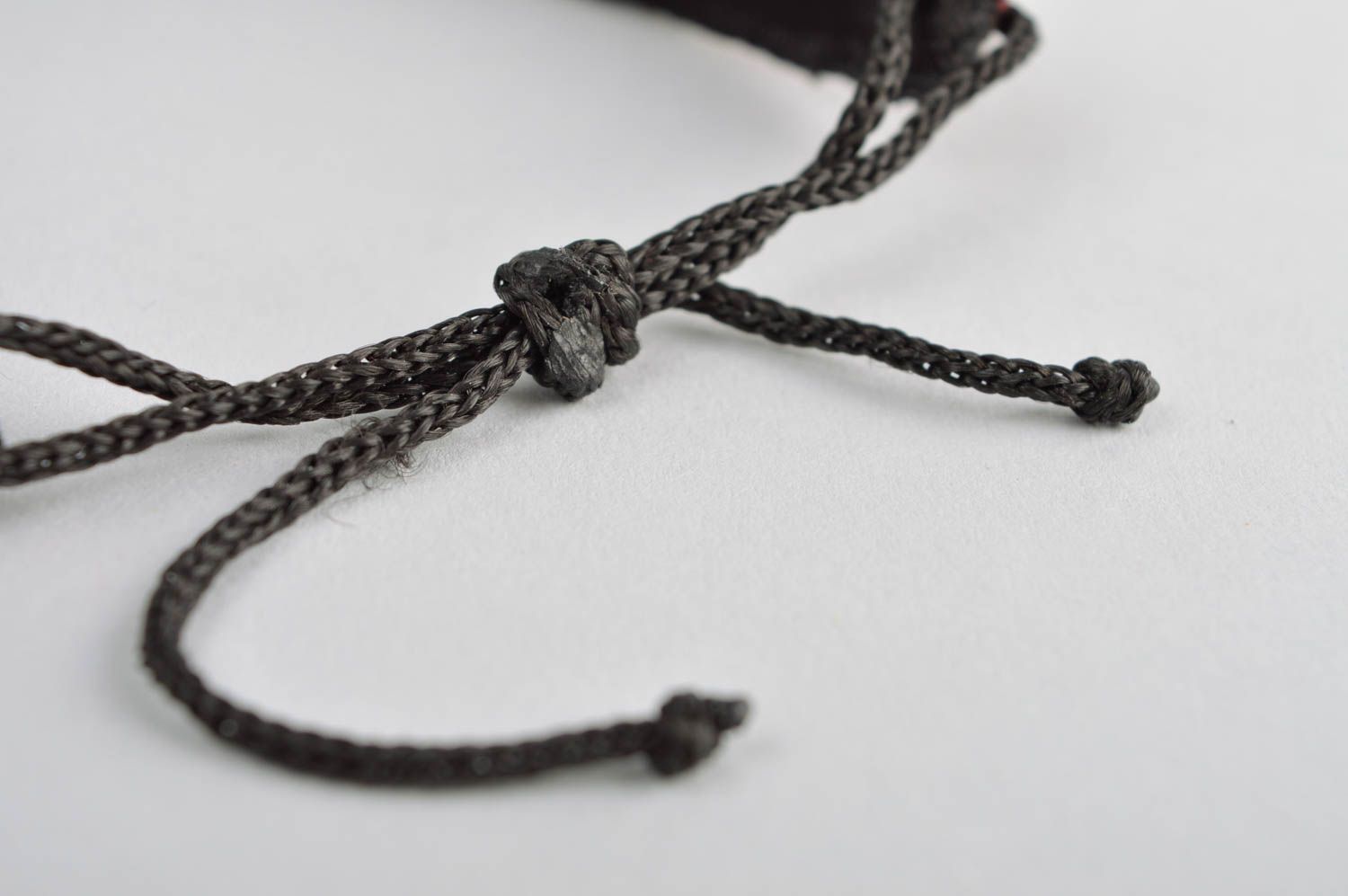 Элитная бижутерия ручной работы модный браслет с завязками вышитый браслет фото 5