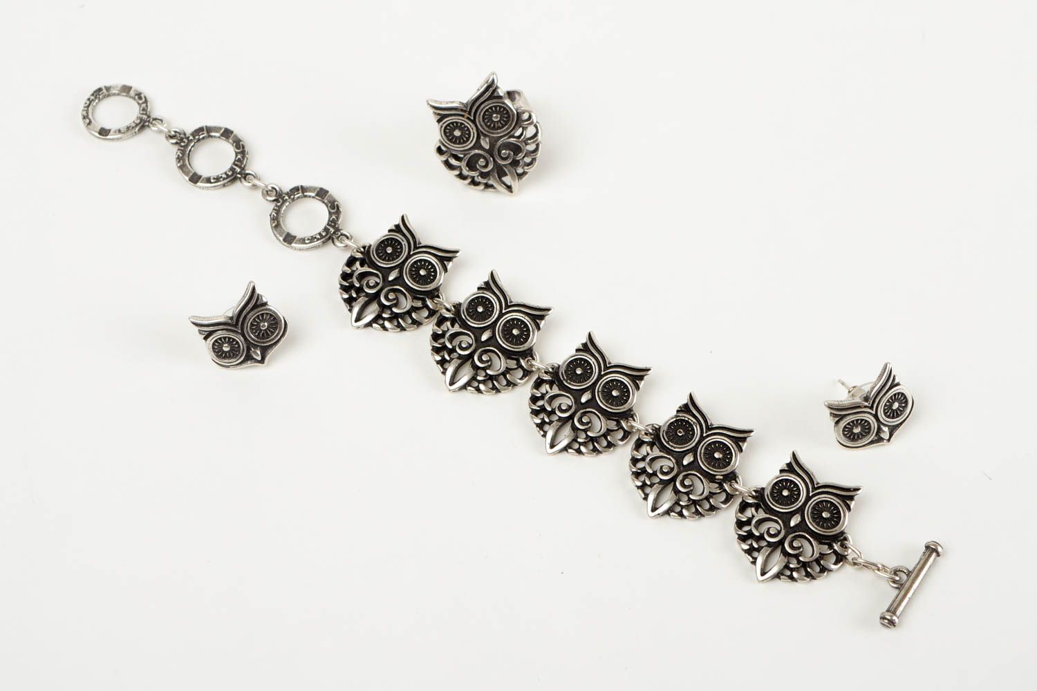 Handmade bracelet trendy jewels designer gift metal earrings stylish accessory photo 3