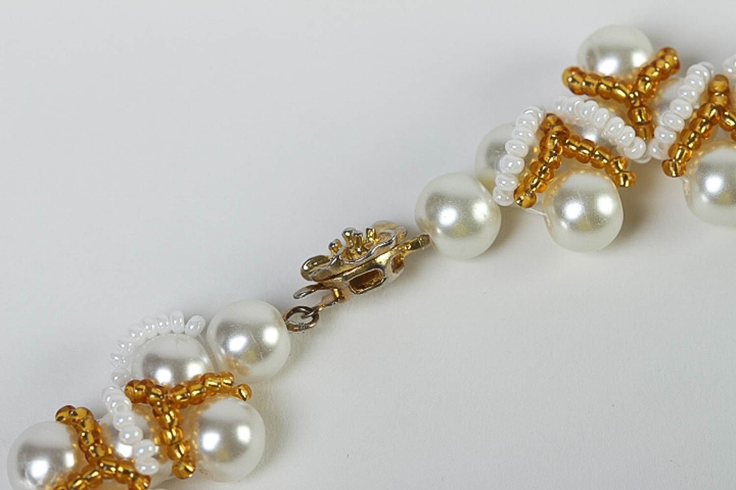 Halskette für Frauen handgemacht Designer Schmuck Halskette aus Rocailles foto 4