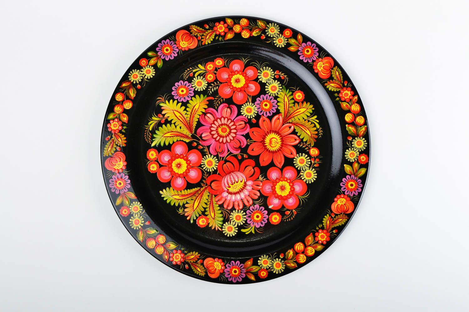 Handmade decorative plate stylish beautiful plate wooden stylish ware photo 4
