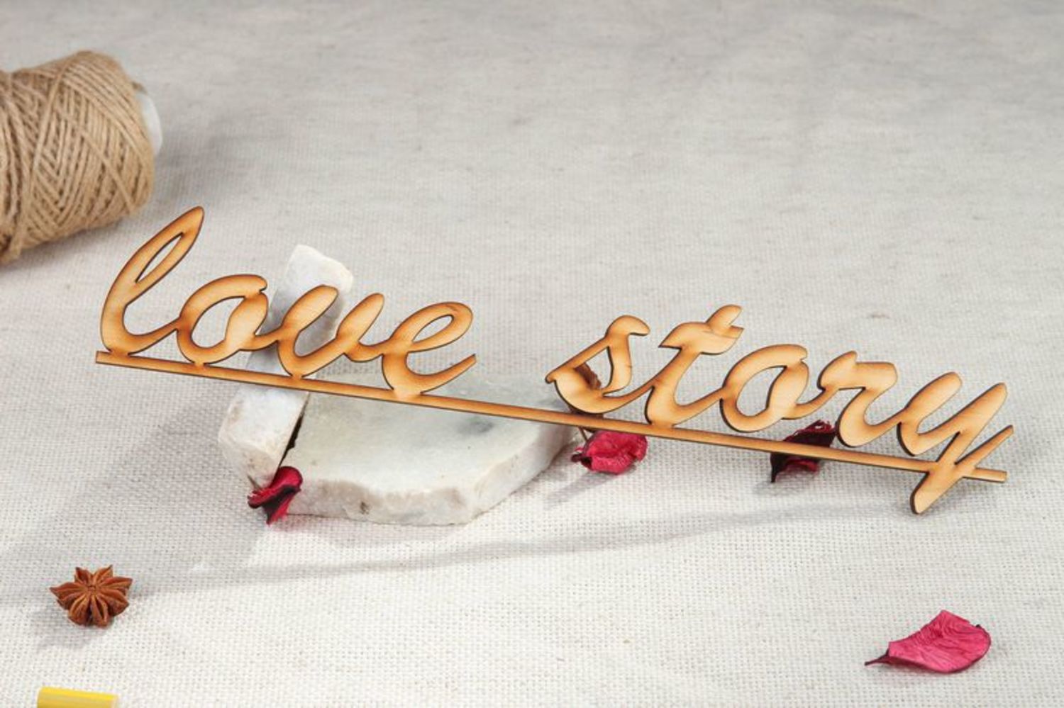 Chipboard lettering love story photo 4