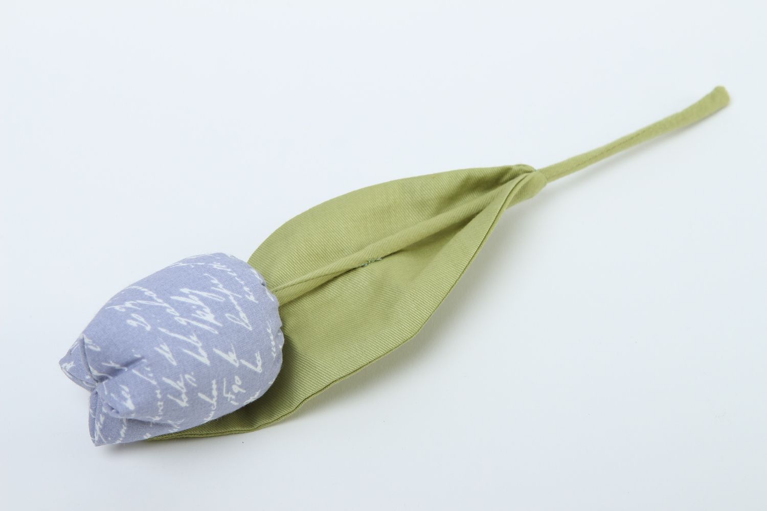 Flor de tela celeste hecha a mano tulipán artificial elemento decorativo foto 2
