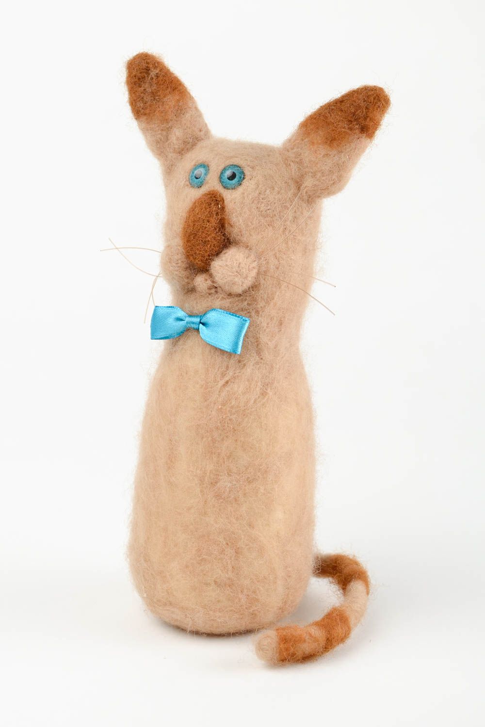 Peluche de fieltro juguete hecho a mano regalo original para niños Gato foto 4