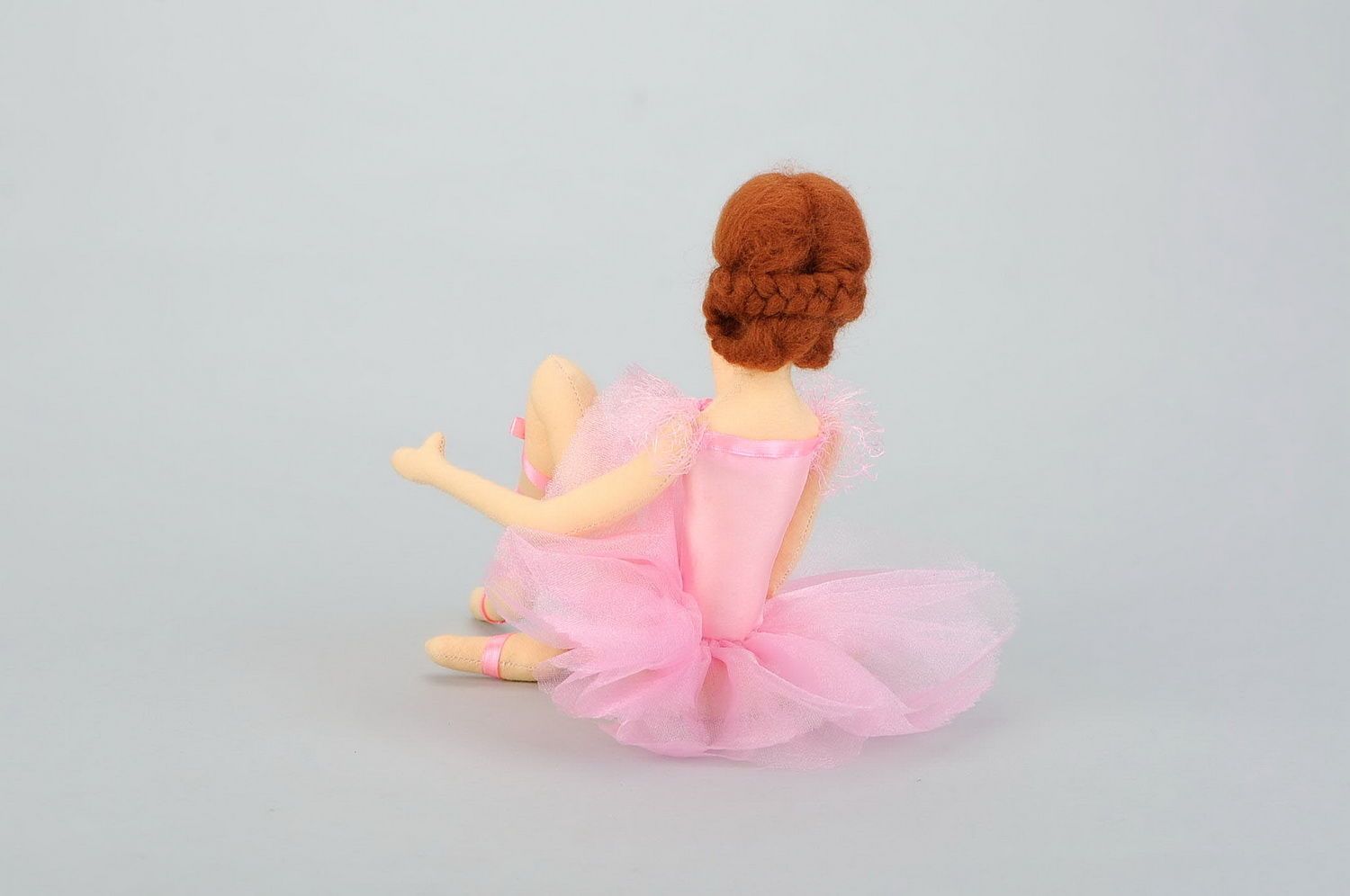 Мягкая кукла тканевая Балерина фото 4