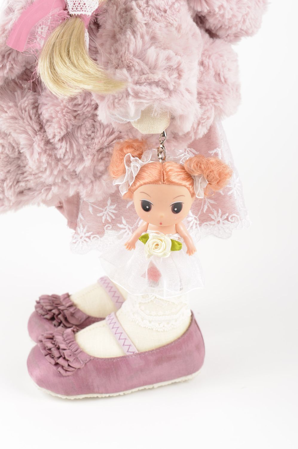 Очаровательная кукла ручной работы кукла из ткани льна мягкая кукла для девочки фото 5