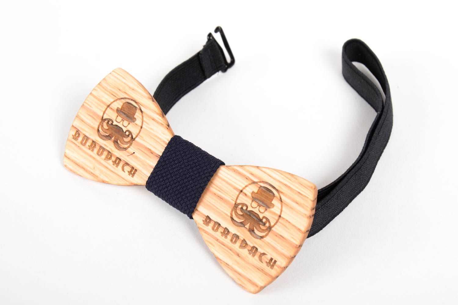 Elegant lovely accessories unusual designer bow tie handmade wooden gift photo 3