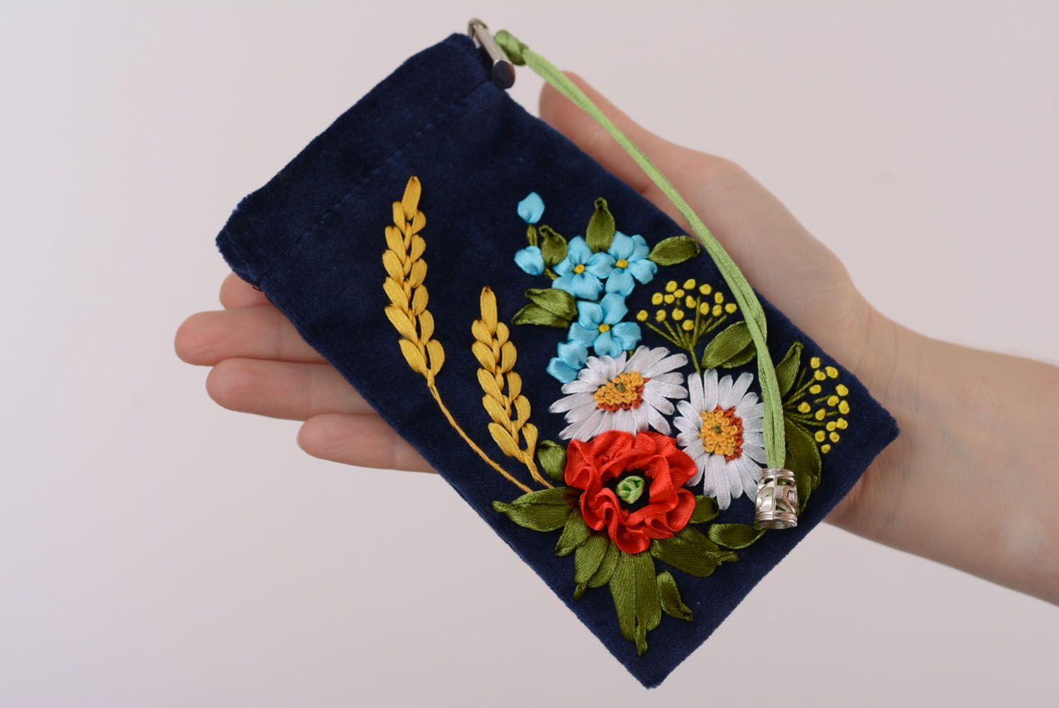 Velor phone case with embroidery photo 5