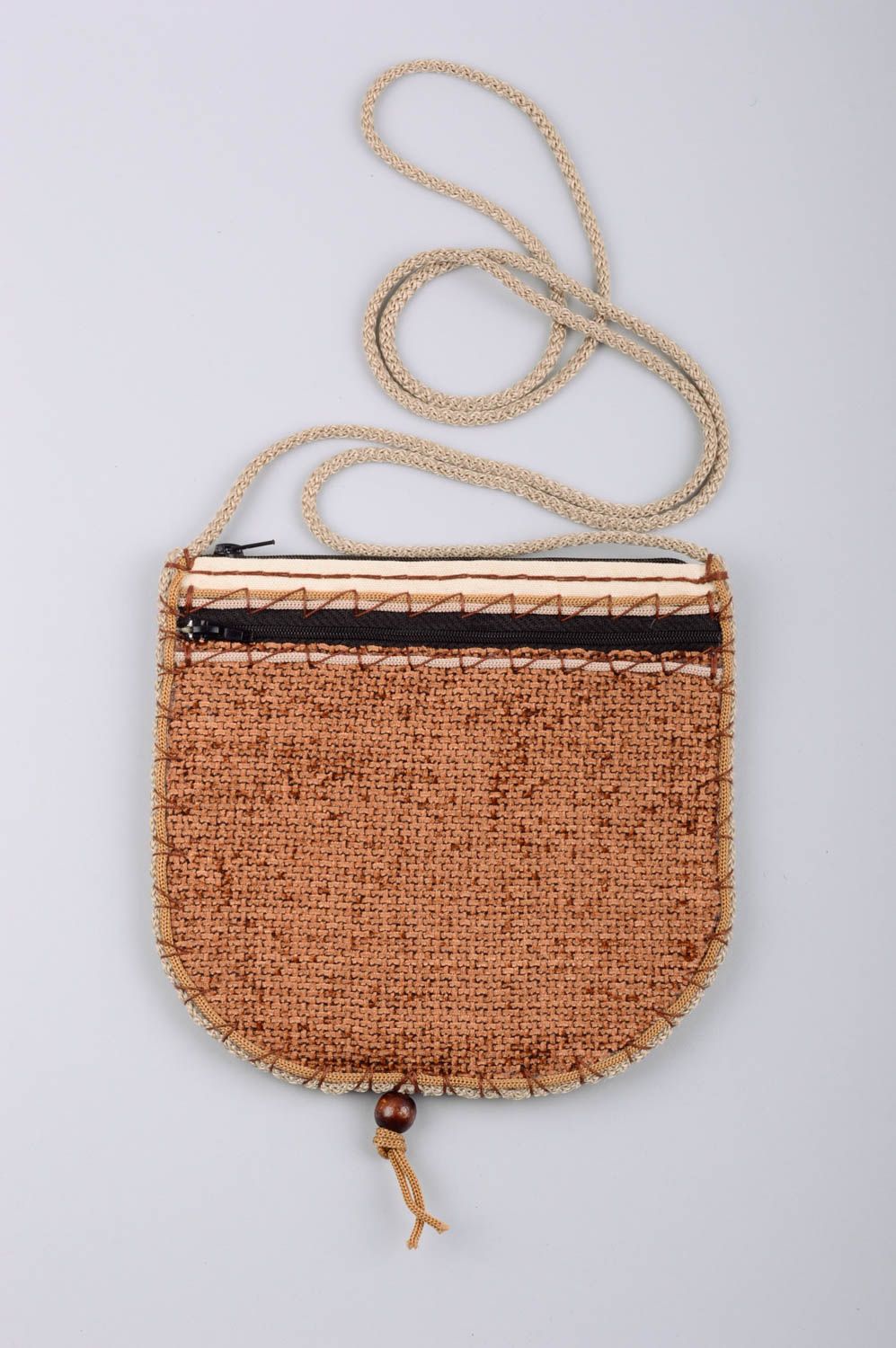 Bag made of tarpaulin handmade stylish accessories female bag with pocket photo 2