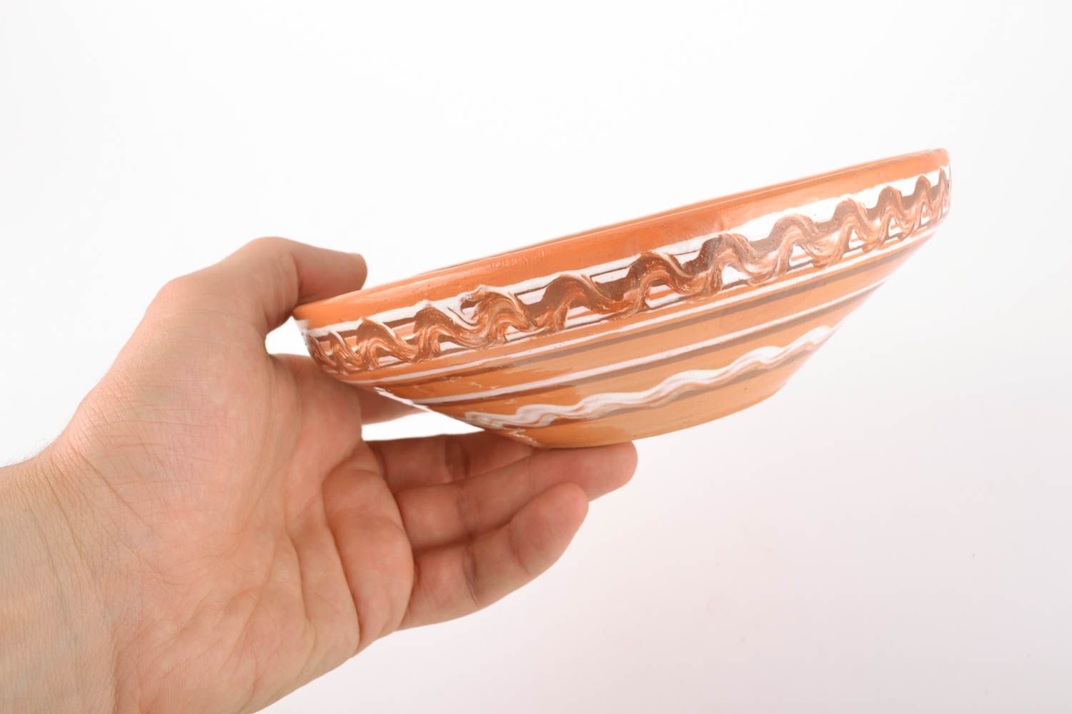 Designer bowl created using flyandrovka technique photo 4