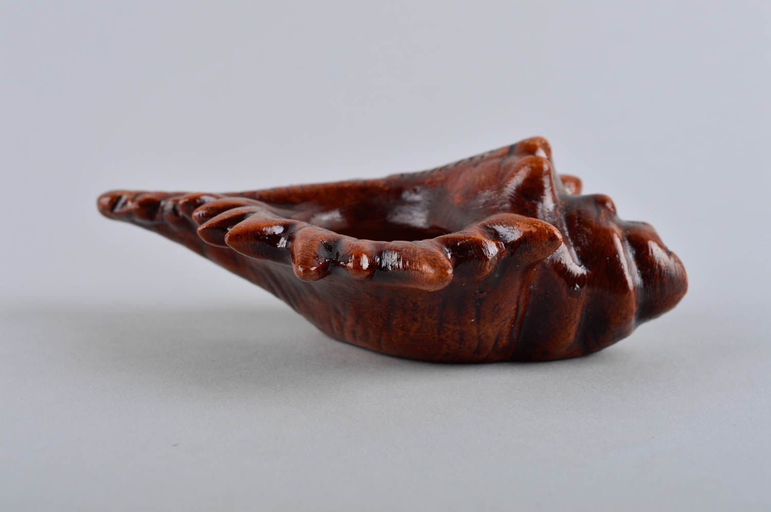 Cenicero de cerámica hecho a mano accesorio para fumador regalo para hombre foto 3