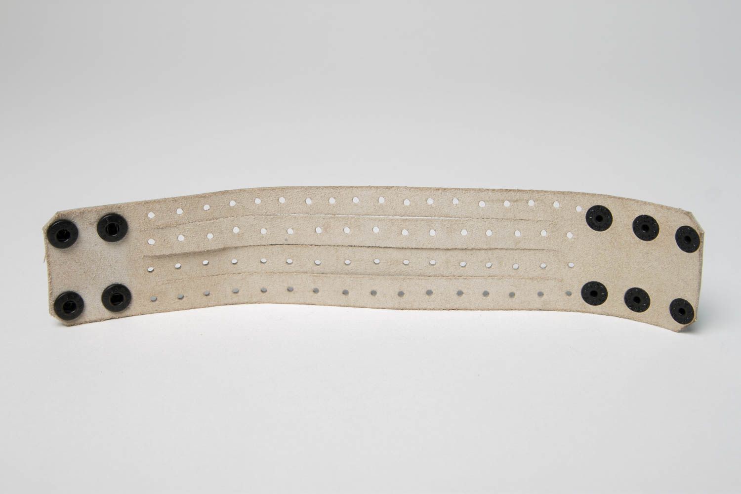 Handmade Leder Armband Designer Schmuck Accessoires für Frau weiß stilvoll foto 5
