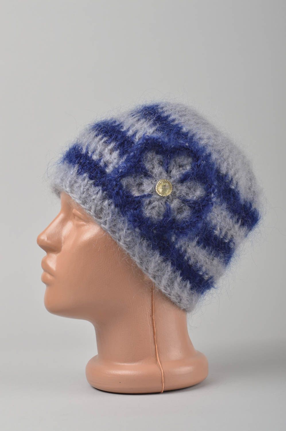 Gorro tejido artesanal prenda para la cabeza accesorio de invierno para niña foto 3