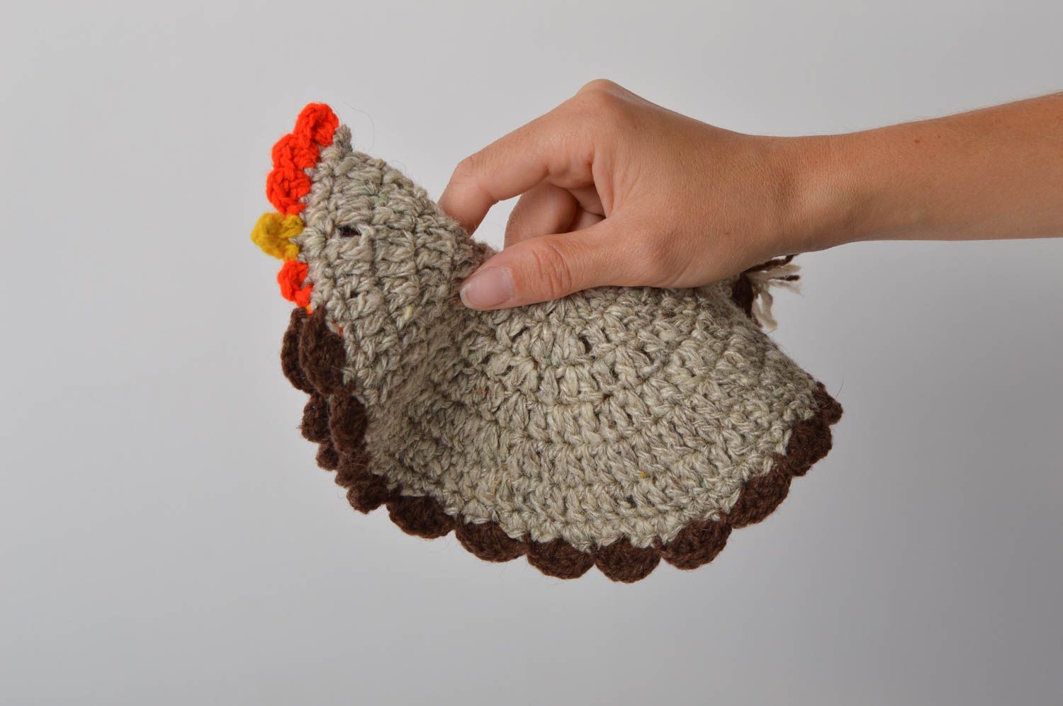Agarradera al crochet hecha a mano accesorios de cocina textil para el hogar foto 5