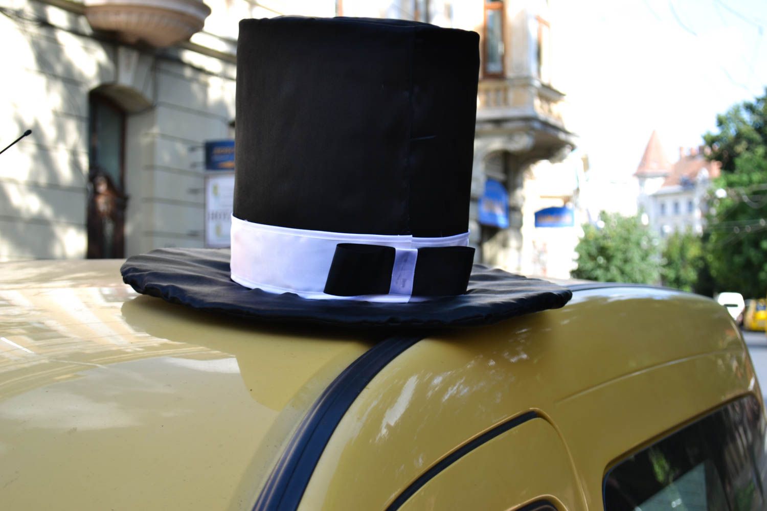Handmade wedding hat for car wedding head accessory unusual cap for wedding car photo 1