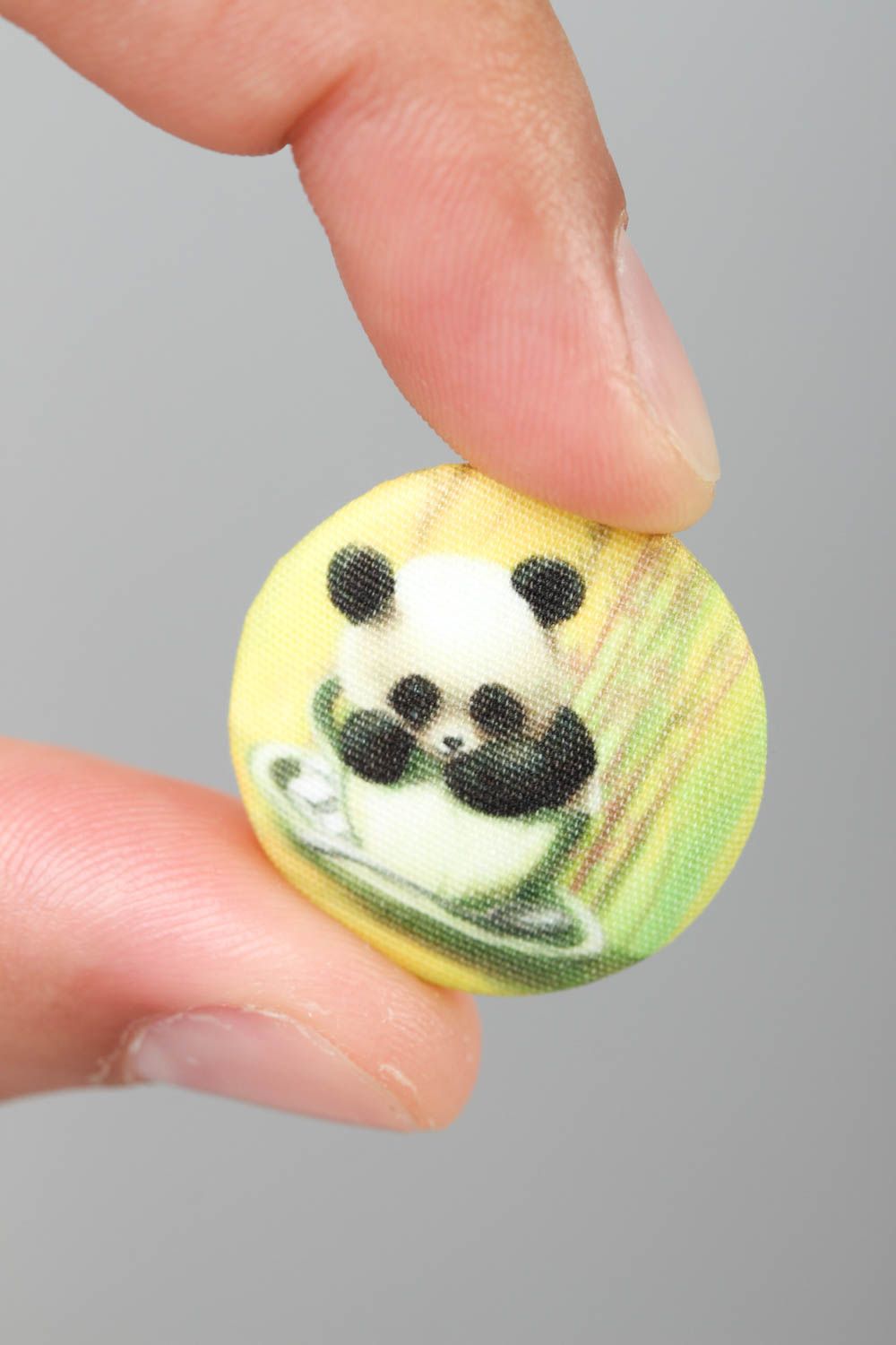 Botón bonito hecho a mano accesorio para ropa botón para manualidades Panda foto 5