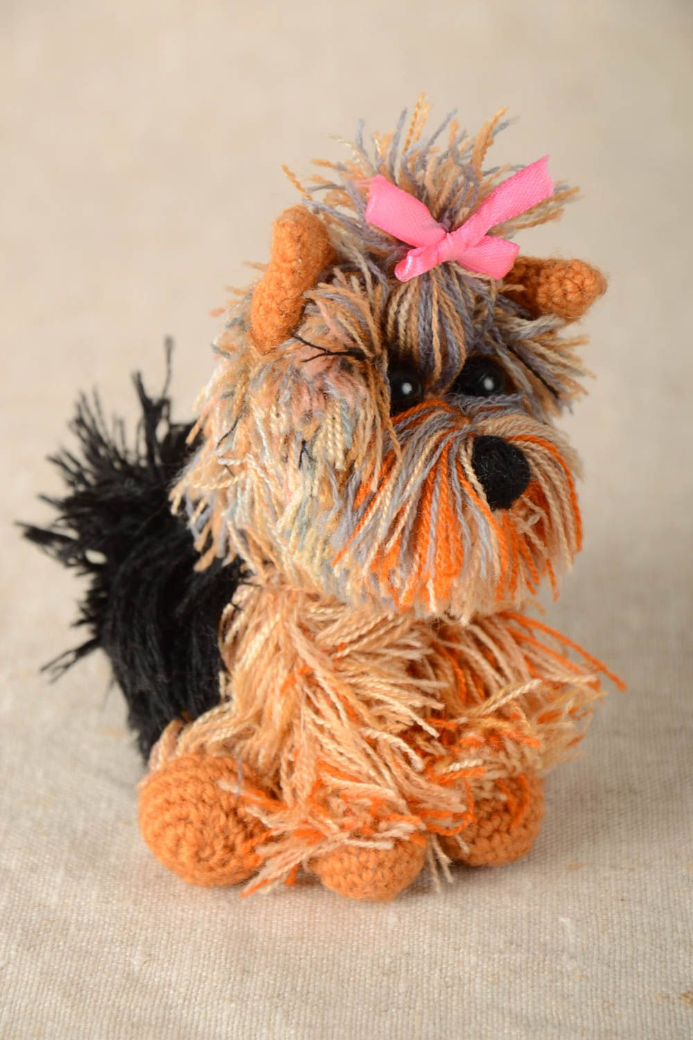 Muñeco de tela artesanal perrito bonito peluche original juguete para niños foto 1