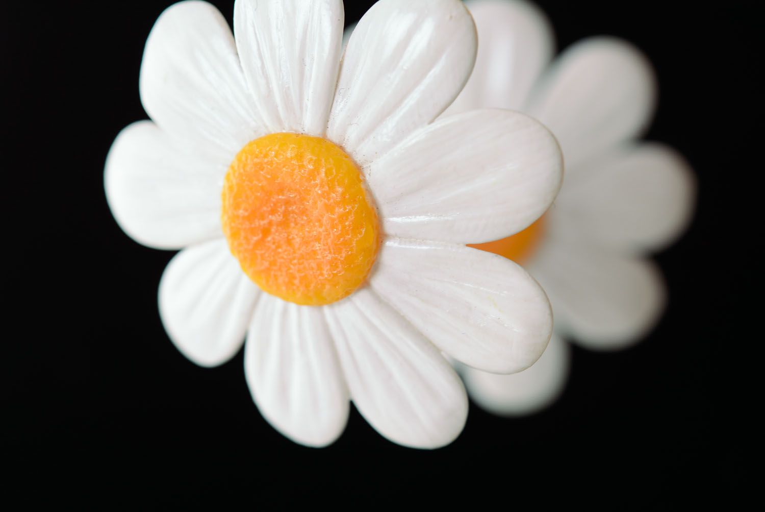 Серьги-цветы из полимерной глины  фото 2