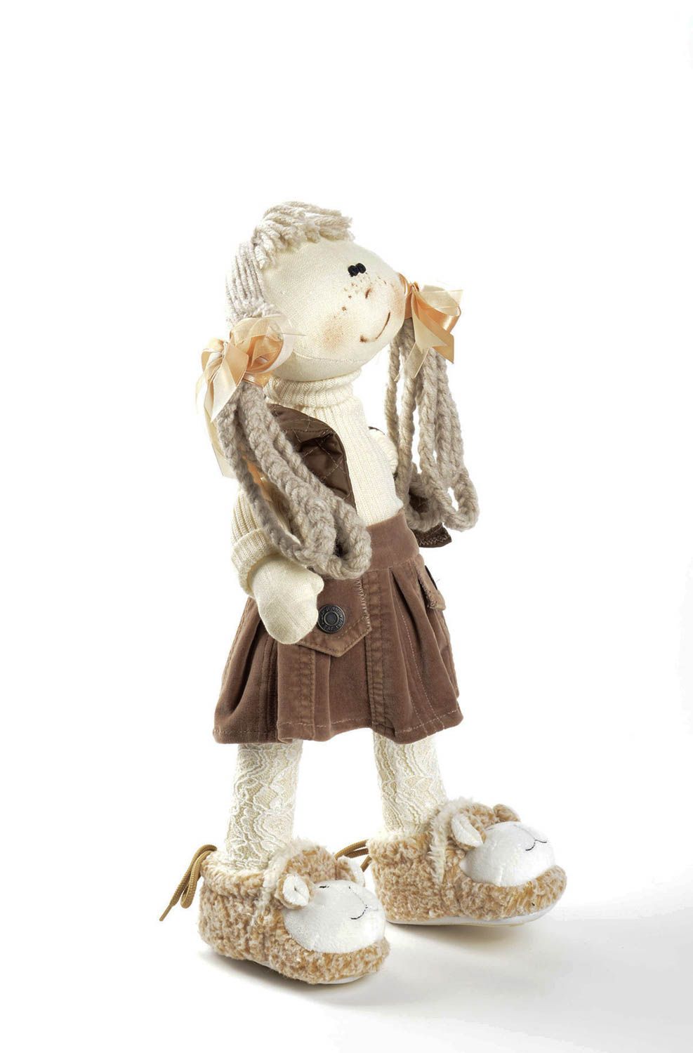 Кукла ручной работы кукла из ткани игрушка мягкая кукла на подарок девочке фото 2